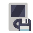 ipod,diskette icon
