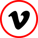 media, online, social, vimeo svg vector icon