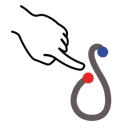 delta, gestureworks, greek, stroke icon