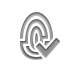 fingerprint,checkmark icon