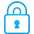basic, blue, lock icon