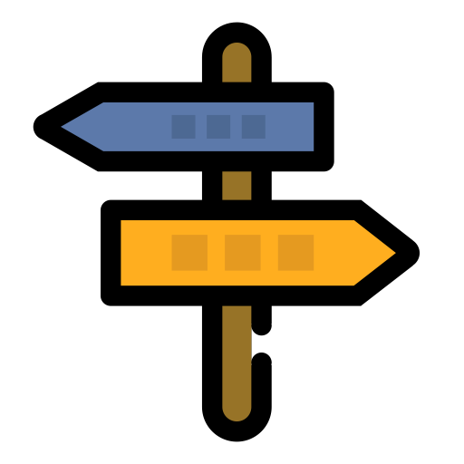 Guidepost svg vector icon