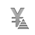 currency,sign,yen,pyramid icon