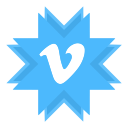 video, video hosting, vimeo svg vector icon
