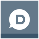 d, disqus svg vector icon