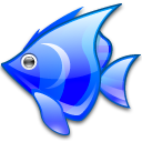 gnome,fish,animal,blue icon