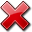 cancel, close, cross, delete, exit, red icon