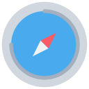 logo, media, safari, social svg vector icon