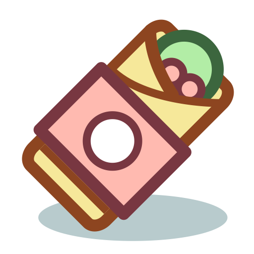 Shawarma svg vector icon