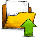 folder, upload icon