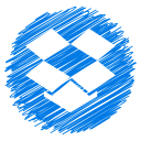 dropbox, media, social svg vector icon