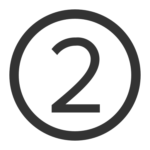 Digital Num2 Linear svg vector icon