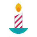 candle, decor, decoration, fire, flame, light svg vector icon