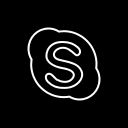 media, share, skype, social svg vector icon