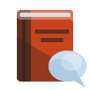 book,speech,bubble icon