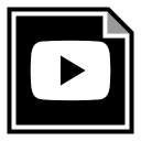 media, play, social, youtube svg vector icon