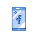facebook logo, logo, mobile, website svg vector icon