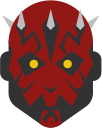 darth, maul, sith, star wars svg vector icon