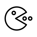 console, game, gaming, multimedia, pac man, pacman, play svg vector icon