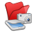 folder,red,scanner,camera,photography icon