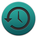 apple,time,machine,shaped,history icon