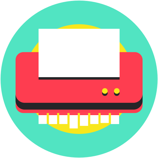 Shredder svg vector icon