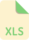 extension, file, name, xls svg vector icon