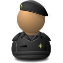 elite,captain,black,shielded icon