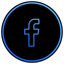 app, facebook, network, program, social media svg vector icon