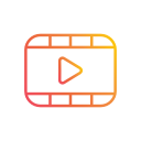 interface, media, multimedia, player, ui, video svg vector icon