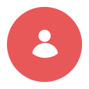 circular, modern, red, skype icon