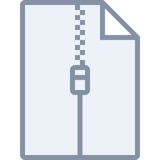 Zip svg vector icon