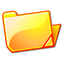 folder,yellow,open icon