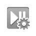 play,pause,gear icon