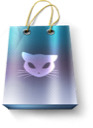 artdesigner, bag, cat, promo icon