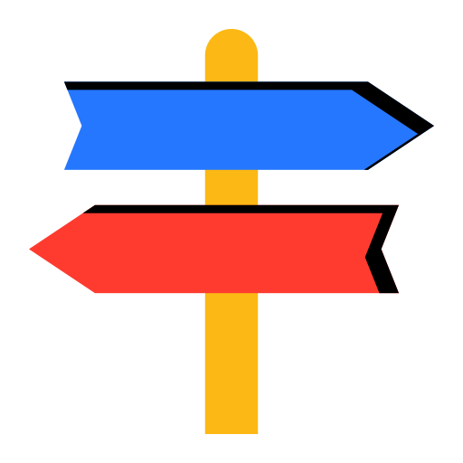 Guidepost svg vector icon