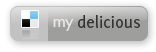 delicious, grey, large icon