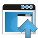 application, up, upload icon