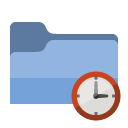 folder,clock icon