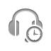 headset,clock icon