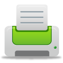 green, printer icon
