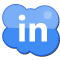 flinkedin,cloud,weather,climate icon
