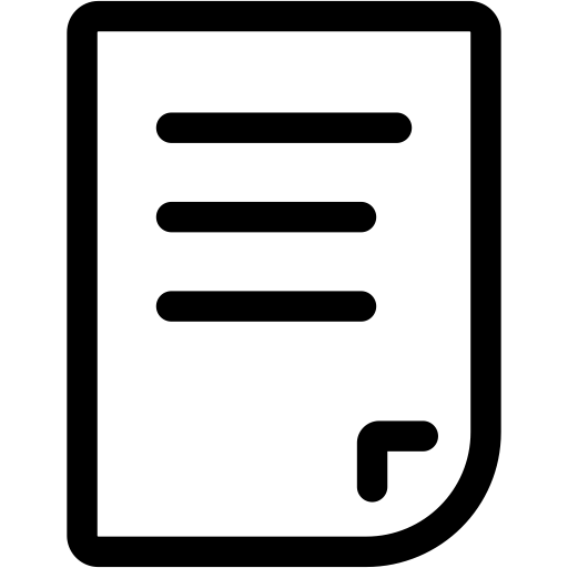 Document svg vector icon