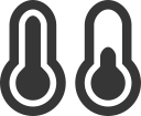 cold, grey, hot, teperature, thermometer, weather svg vector icon