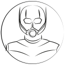 antman, avatar, hero, marvel hero svg vector icon