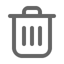 bin, cancel, close, delete, remove, trash svg vector icon