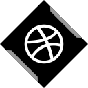channel, dribbble, media, share, social svg vector icon