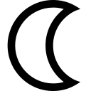 moon, night, weather svg vector icon