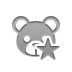 teddy,bear,star icon