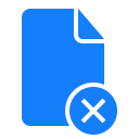 cancel, document svg vector icon